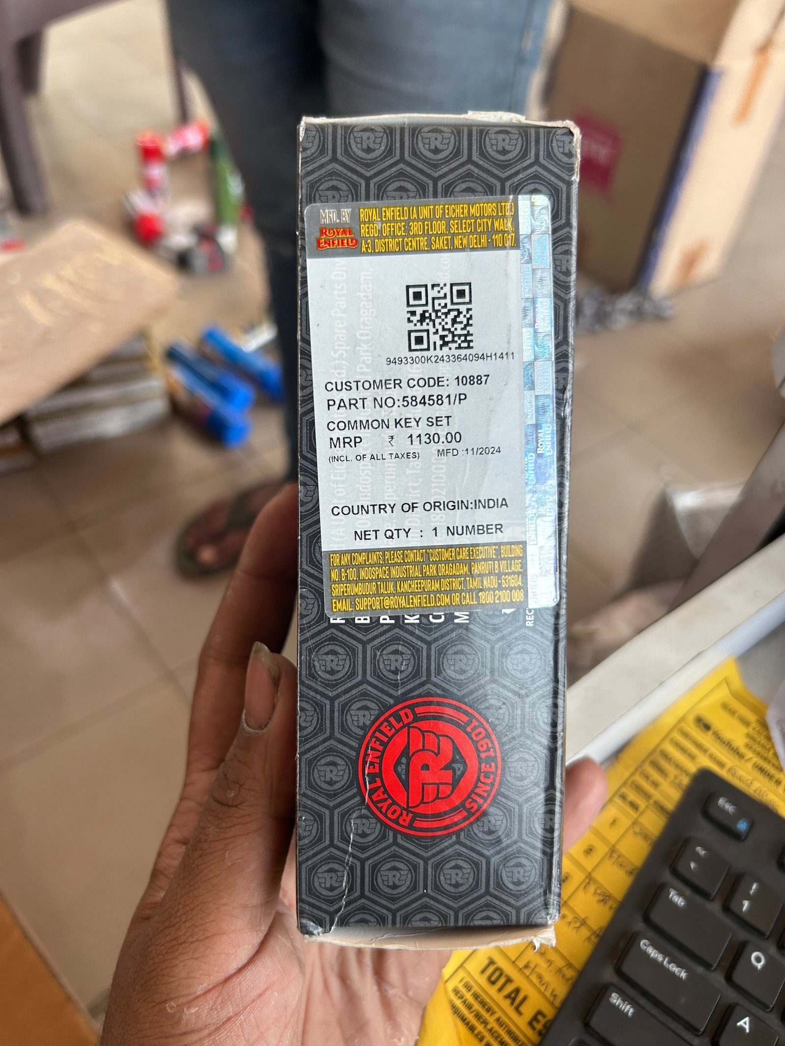 Royal Enfield 584581 – Genuine Common Key Set for Classic 350/500 ...