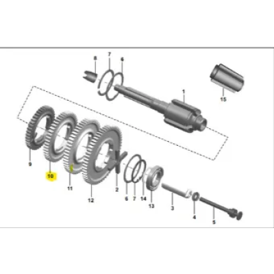GEAR 3RD SPEED 24101804 3W BAJAJ RE-COMPACT - RE-CNG LPG 2S (OEM)
