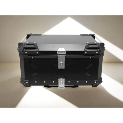 LGP 80 litres | aluminium alloy top box | Waterproof | BLACK X TYPE ( fits all motorcycles )