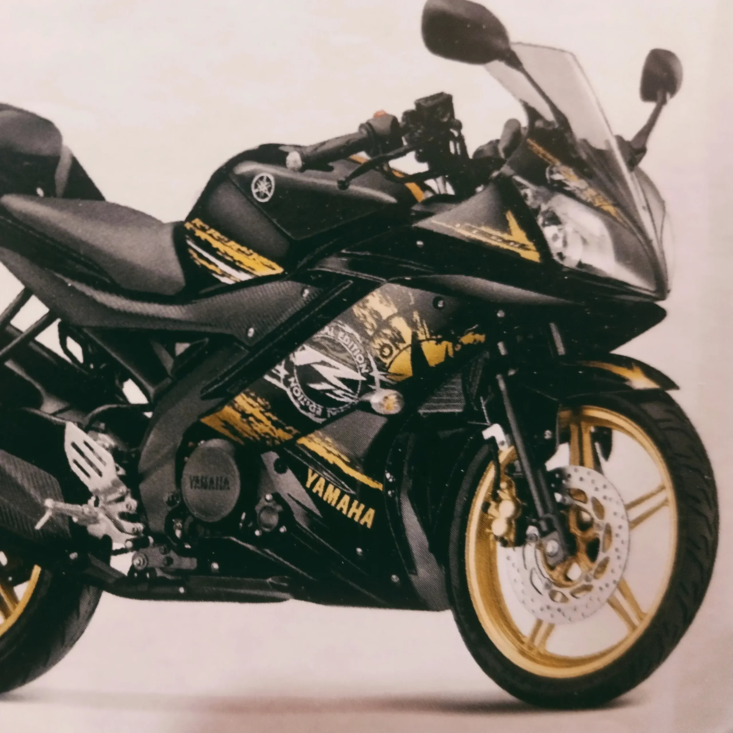 Body R1 For R15 R15 V2 BODY KIT BLACK/GOLDEN - Buy Online at Best Price Indian Bikes Spares