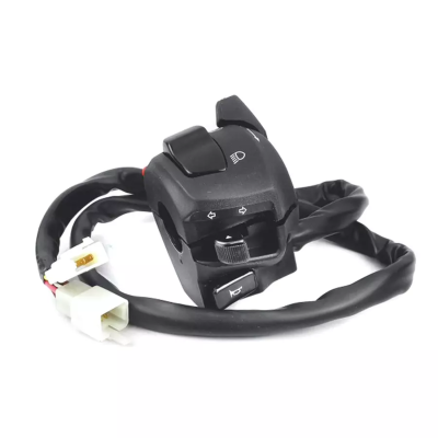 Uno Minda Handle Bar Switch - Left Side - With Wire (2 Couplers) - Self Start for Yamaha FZ-16 / Fazer N/M/FZ-S (SW-0639B-M01)