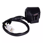 Uno Minda Handle Bar Switch - Right Side (Kick Start) - 5 Pin Male White Coupler, 2 L Terminal for Hero CBZ - Disc (SW-0660)