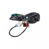 Uno Minda Sw-0685Bp Handle Bar Switch- Left Side -Self Start - 7,6,3 Pin White - Male Couplers With Rubber Boot + 5 Pin White Female Coupler, 2 Short Wire Bullets...