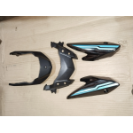 FZ V2 HEAD LIGHT VISOR GLOSSY BLACK/CYAN BLUE