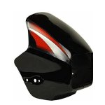 Visor Black Red Sticker for Hero Splendor Pro-First Quality 