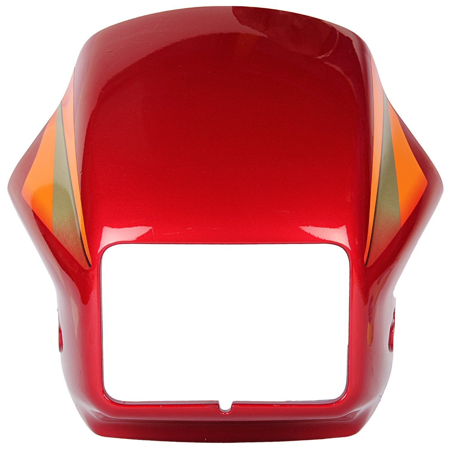 Visor Red Orange Sticker for Hero Splendor Old/Plus- Indian Bikes Spares