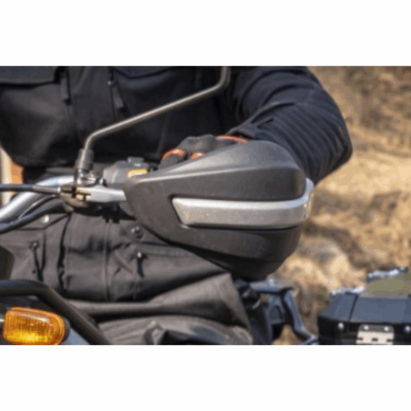 Black Adventure Handguards For Royal Enfield Scram 440 | Scram 411 ...